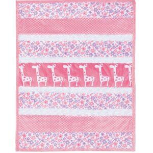 Shannon Fabrics Cuddle Kit CKBambino Sugar & Spice 28x37" Pink Baby Quilt NEW